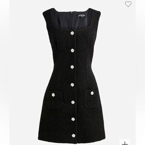 Sophia sleeveless dress with jewel buttons